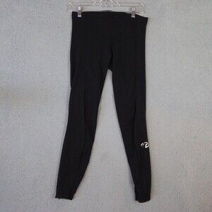 Vintage Trek Cycling Pants Women's Medium Black Unpadded Full Length Zip Opening